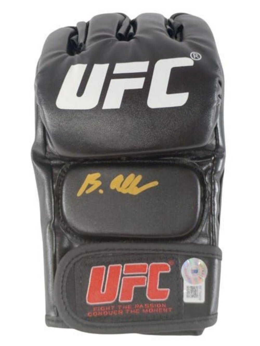 Brendan Allen Signed UFC MMA Fight Glove Middleweight Gold Beckett COA Autograph